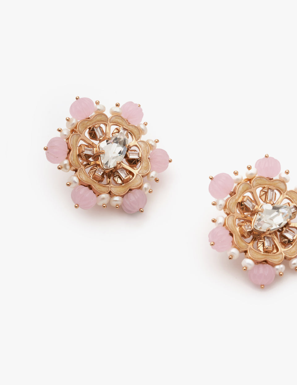 Fluora Eternite Blush Ear Studs Earrings