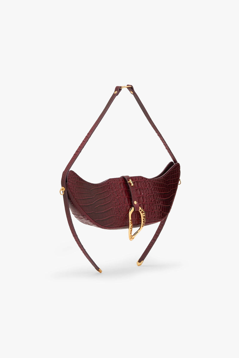 Nitibha Kaul In The Boss Swing Bag in Crimson Croc