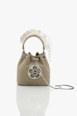 OH Quill Poppi Bucket Bag in Wolf Grey