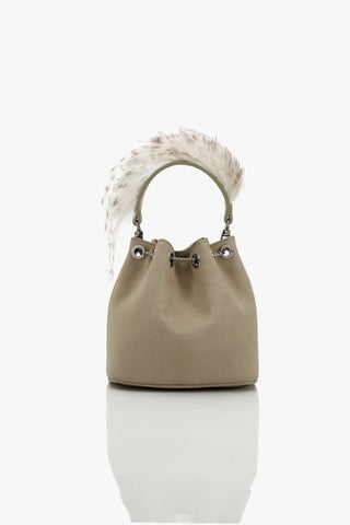 OH Quill Poppi Bucket Bag in Wolf Grey