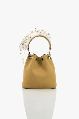 OH Quill Poppi Bucket Bag in Fawn brown