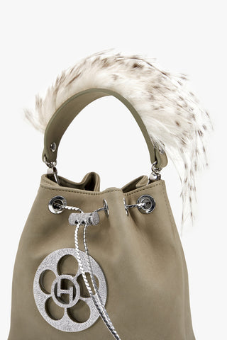 OH Quill Poppi Bucket Bag in Wolf Grey