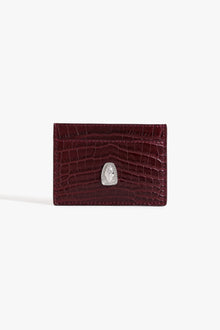KOKO Crimson Croc Card Holder