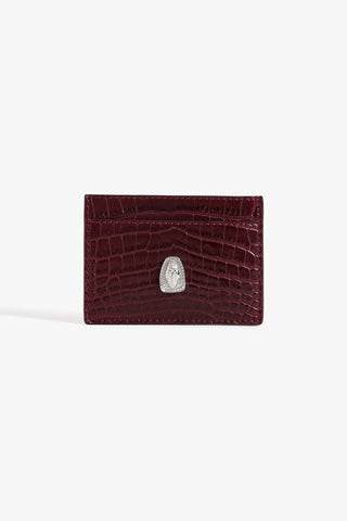 KOKO Crimson Croc Card Holder