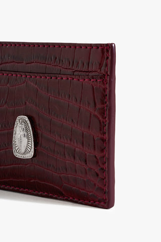KOKO Crimson Croc Card Holder