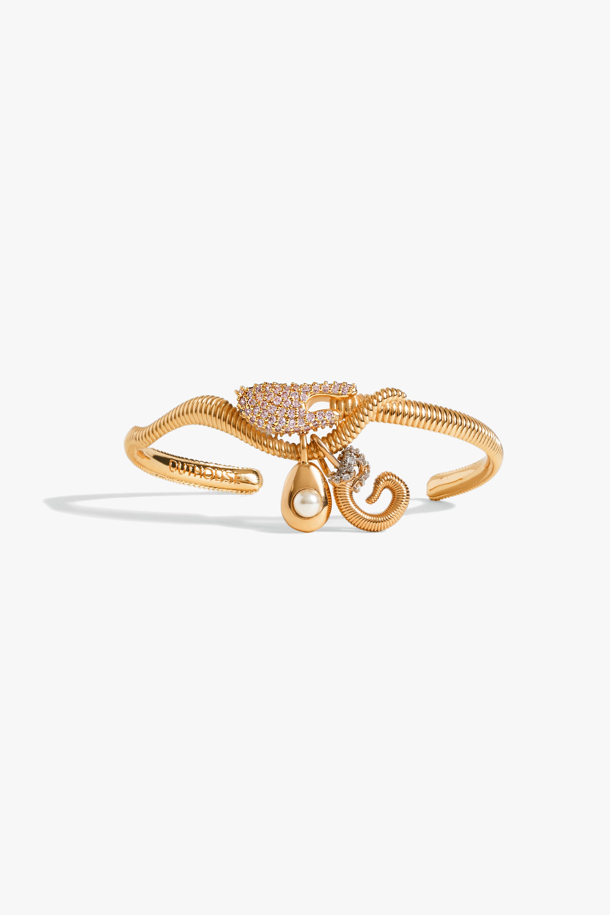 KOKO Alphabet Cuff in Rosé