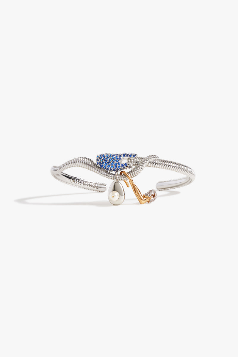 KOKO Alphabet Cuff in Blue Mist