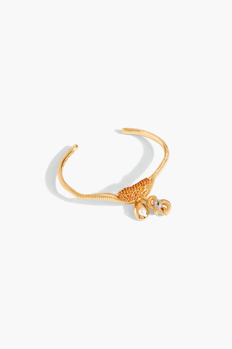 KOKO Alphabet Cuff in Amber