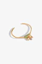 KOKO Alphabet Cuff in Peridot Green