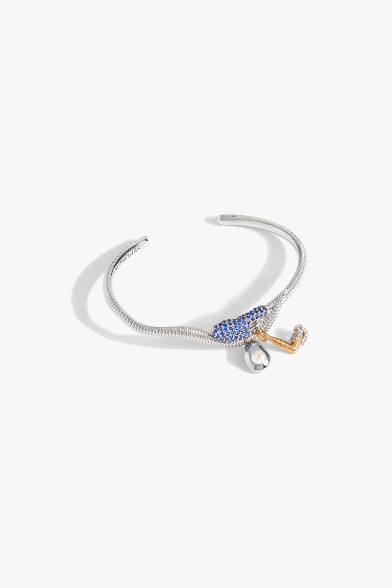 KOKO Alphabet Cuff in Blue Mist