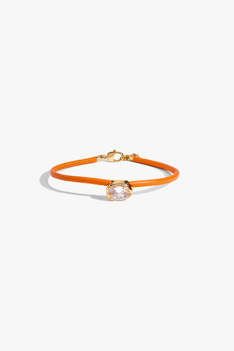 The Confessions Choker in Sunset Orange
