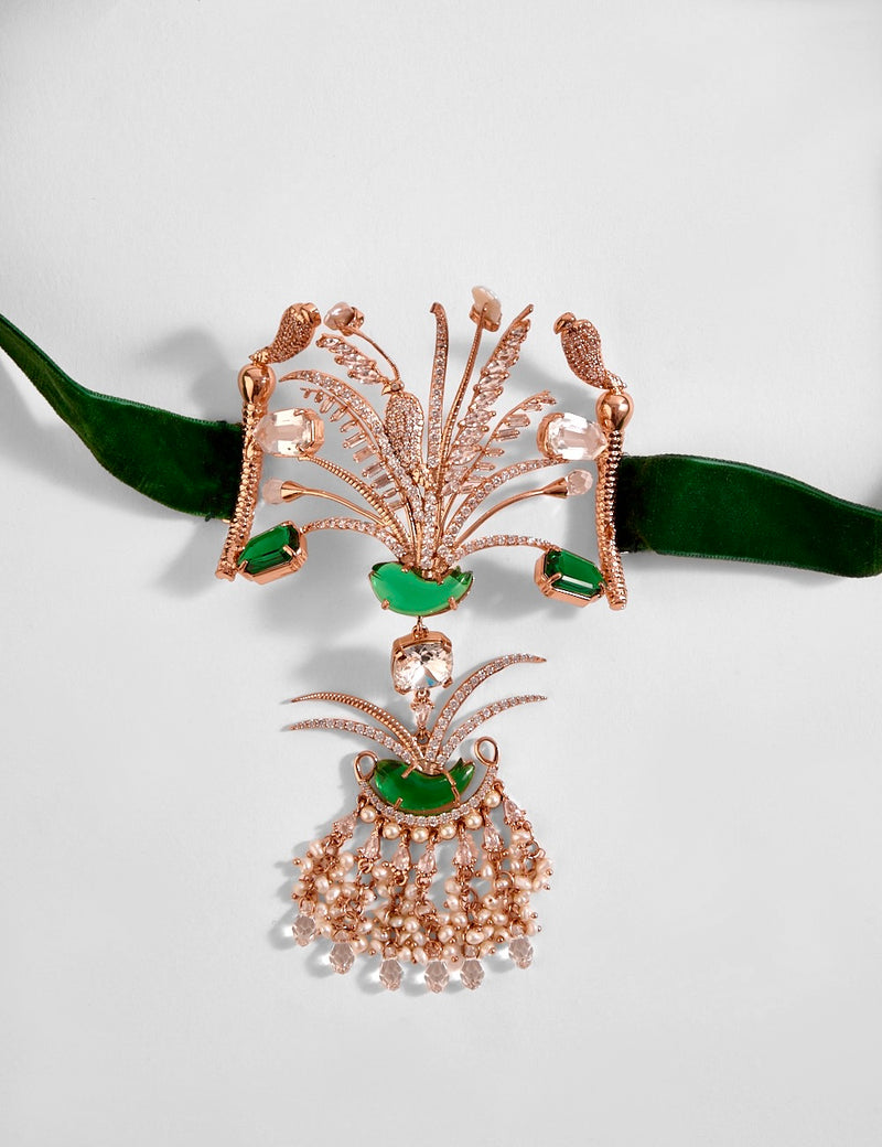 jade green stone necklace