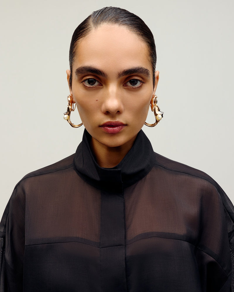 Seanymph Arc Hoop Earrings
