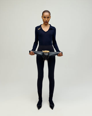 KOKO AERONAUT RUNWAY KLUTCH IN NOIR