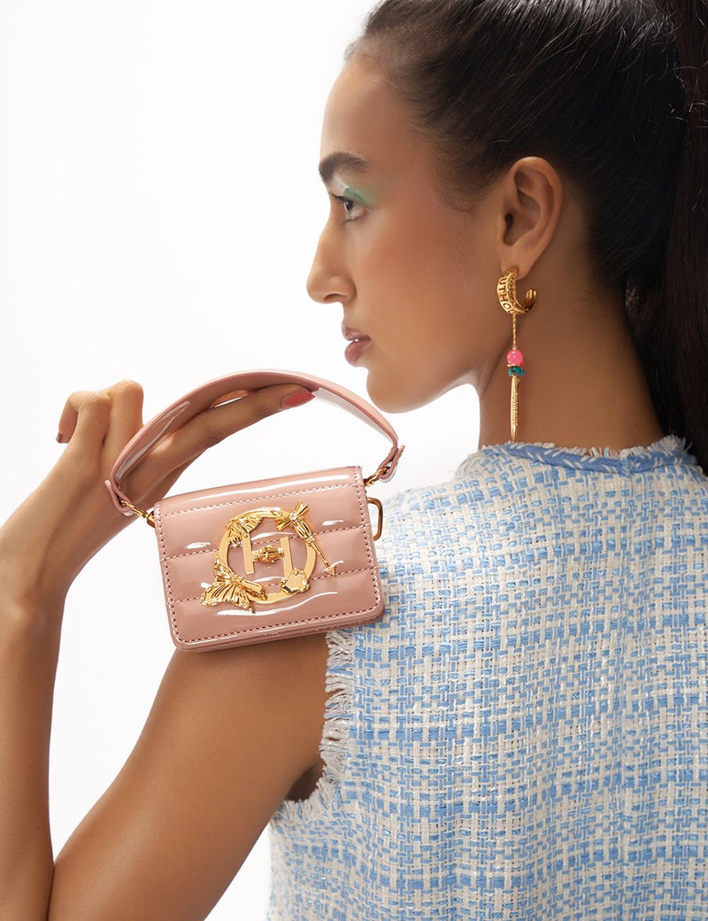 OH V Furbie Handbag in Dusty Pink
