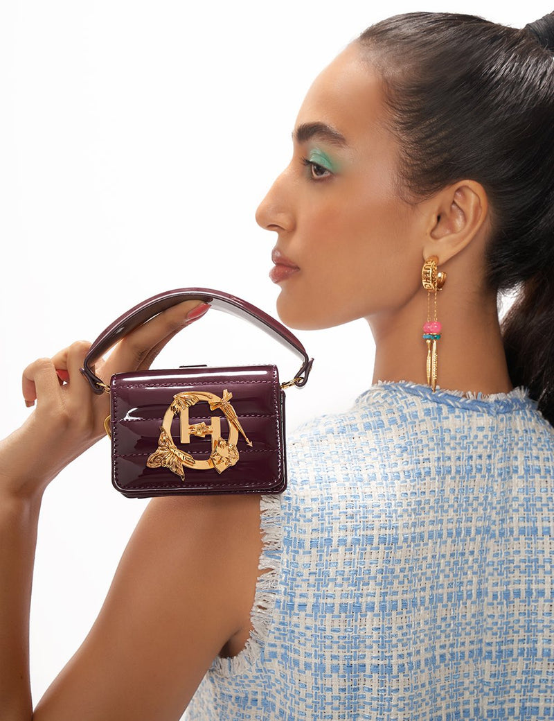 OH V Furbie Handbag in Merlot