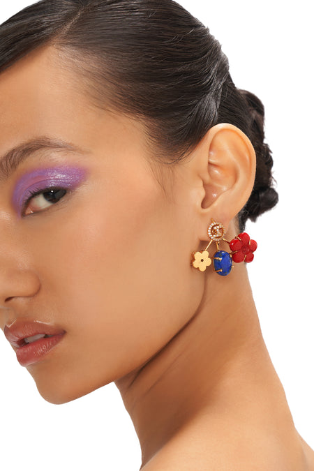 earrings for women with flower charm