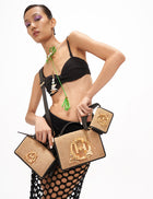The Midi Disco Handbag in Jute