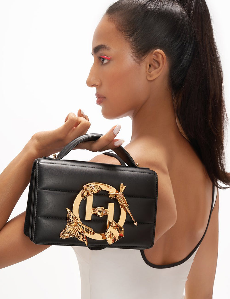 The Midi Disco Handbag in Midnight