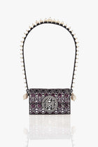 Juhi Godambe In Pico Minaudiere Couture Bag - Midnight Noir