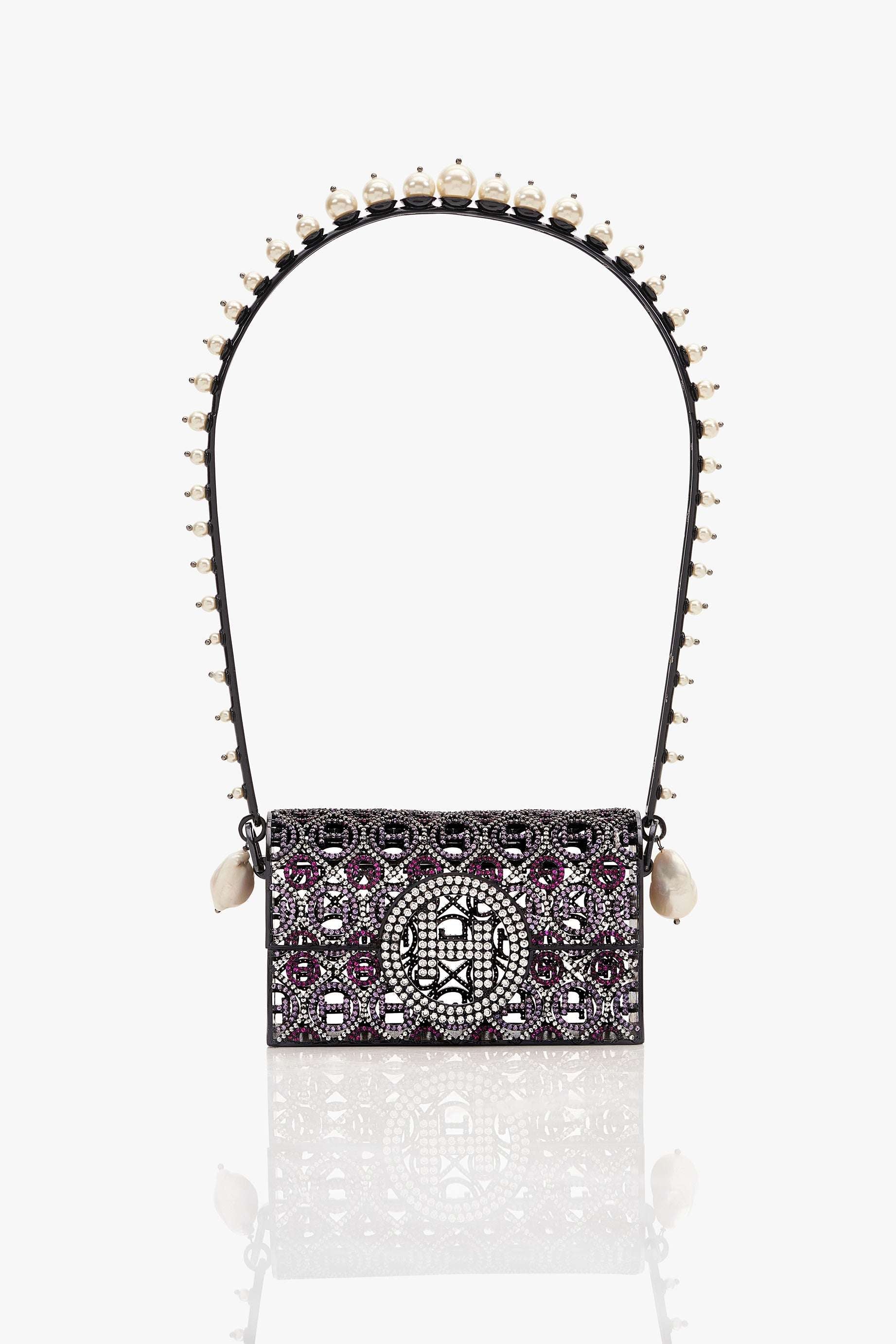 Juhi Godambe In Pico Minaudiere Couture Bag - Midnight Noir