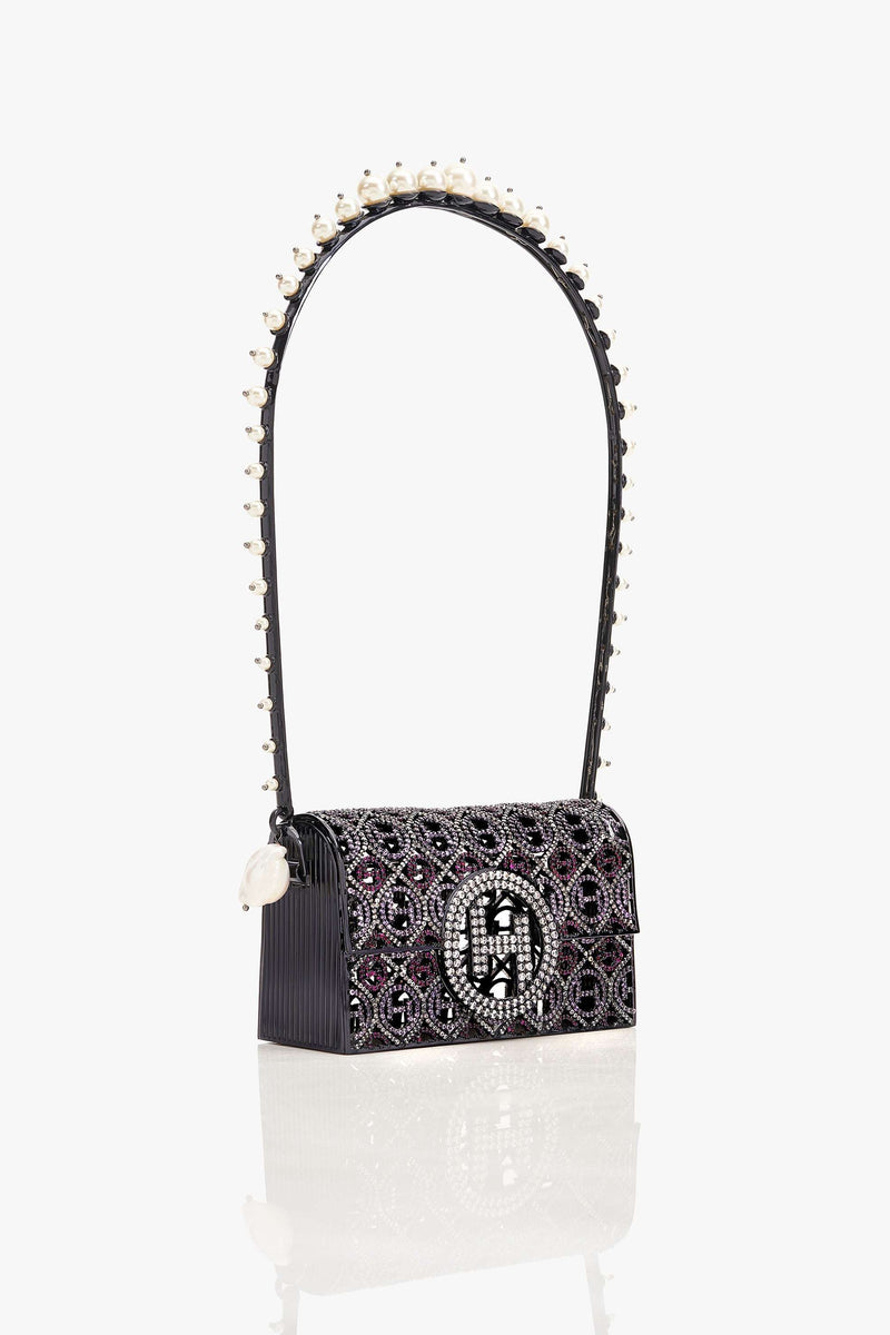 Juhi Godambe In Pico Minaudiere Couture Bag - Midnight Noir