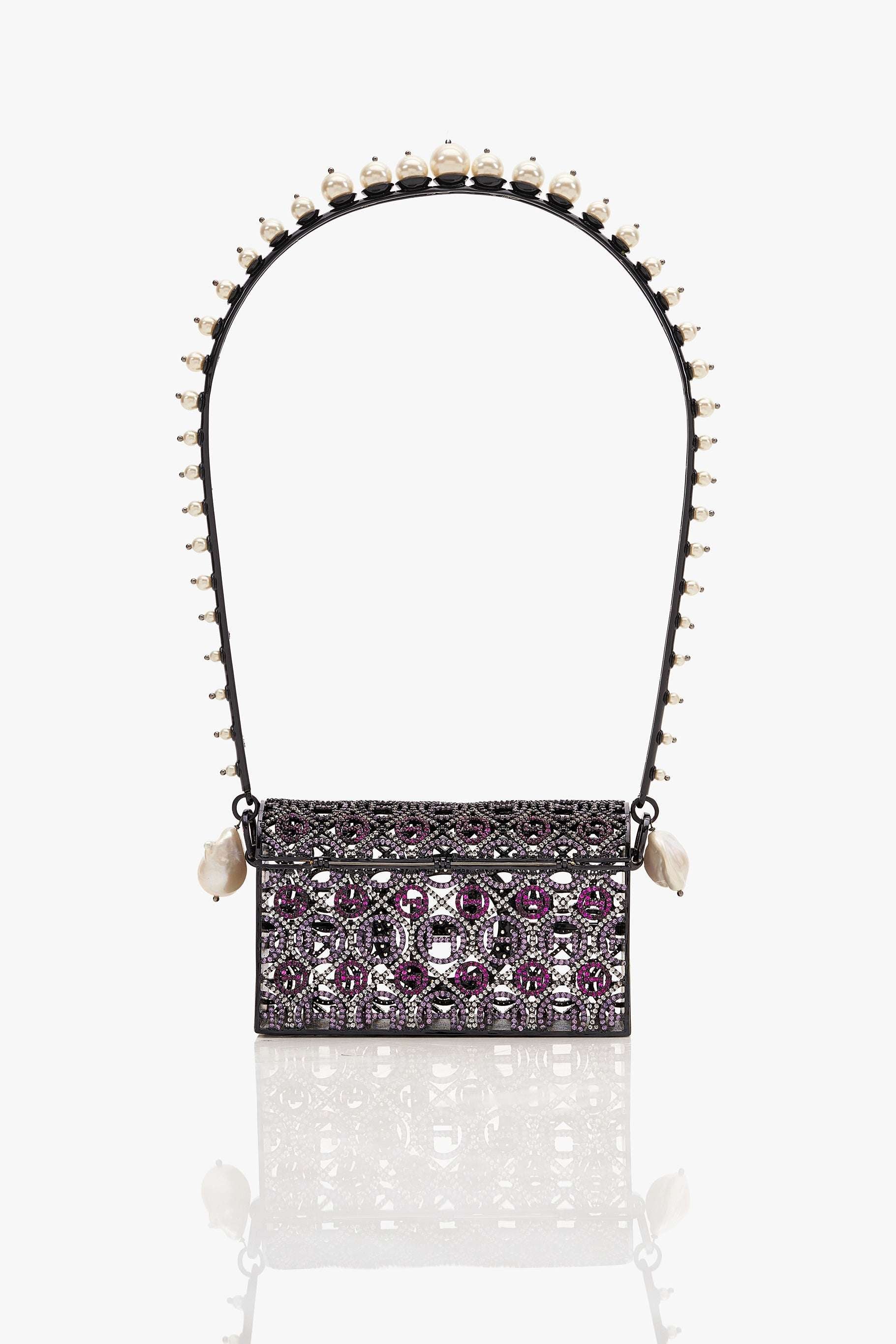 Juhi Godambe In Pico Minaudiere Couture Bag - Midnight Noir