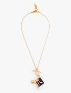 Pisces Zodiac Pendant Chain in 22kt Gold