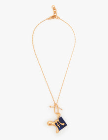 Pisces Zodiac Pendant Chain in 22kt Gold