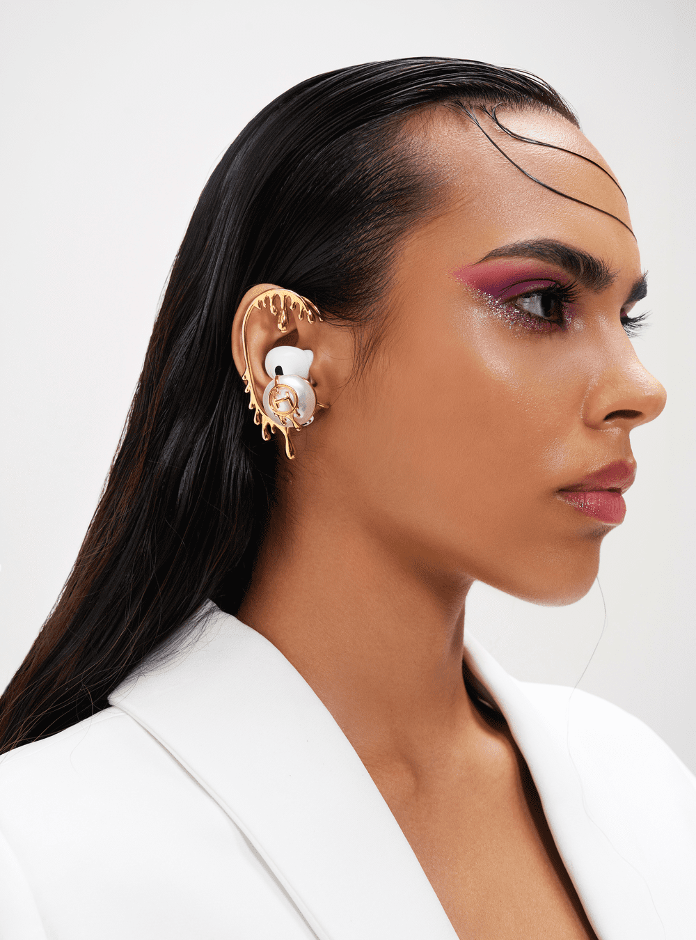 Aesthetic Ear Piercing Ideas  Ear cuff jewelry Ear cuff earings Full ear  earrings