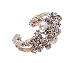 Riviera Pearl Noir Bracelet