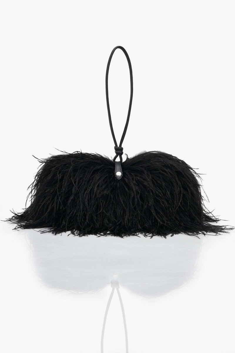 Feather Black Bag