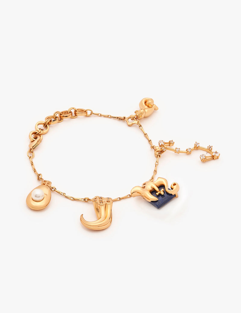 Scorpio Zodiac Sign Charm Bracelet