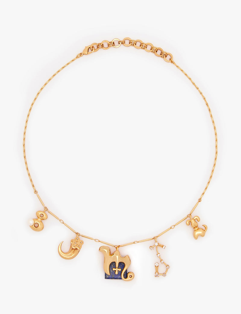 Scorpio Zodiac Sign Charm Necklace