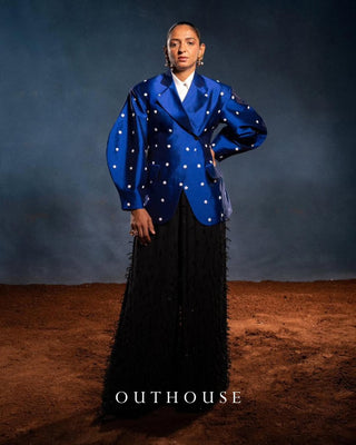 Harmanpreet Kaur in Seanymph Arc Hoop Earrings