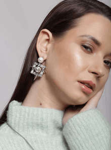 Stud Drop Earrings