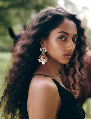 Pearl of the Moon Jhumkas