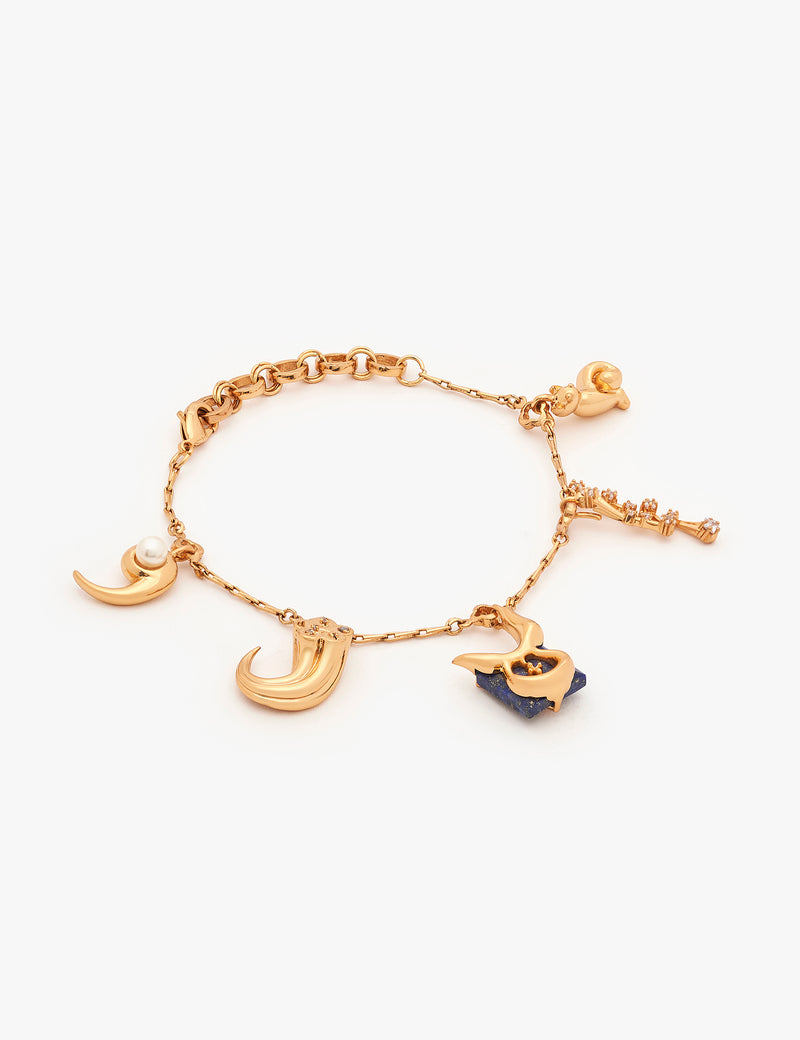 Taurus Zodiac Sign Charm Bracelet