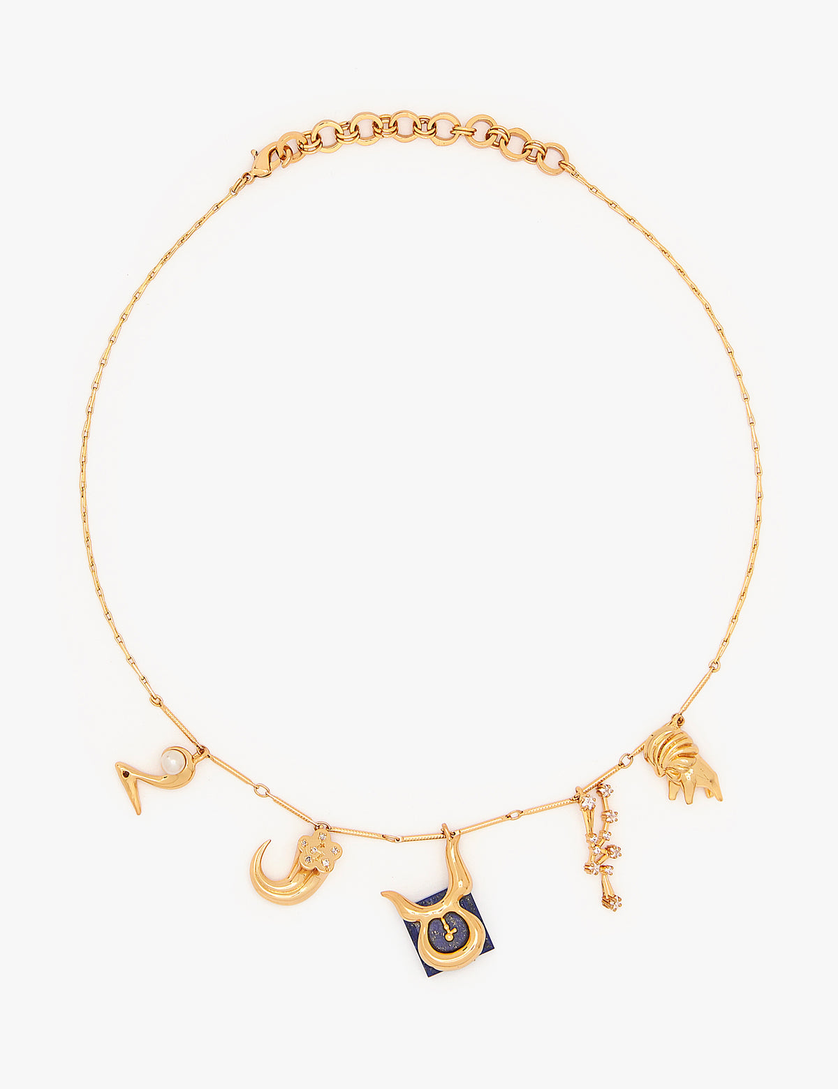 Taurus Zodiac Sign Charm Necklace