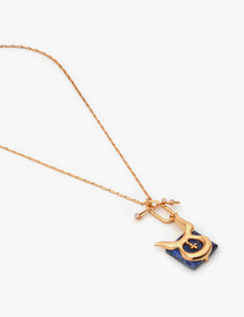 Taurus Zodiac Sign Pendant Chain in 22kt Gold