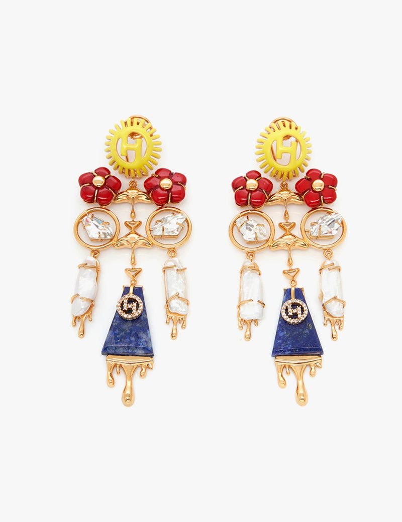 The Feriae lapis lazuli Earrings
