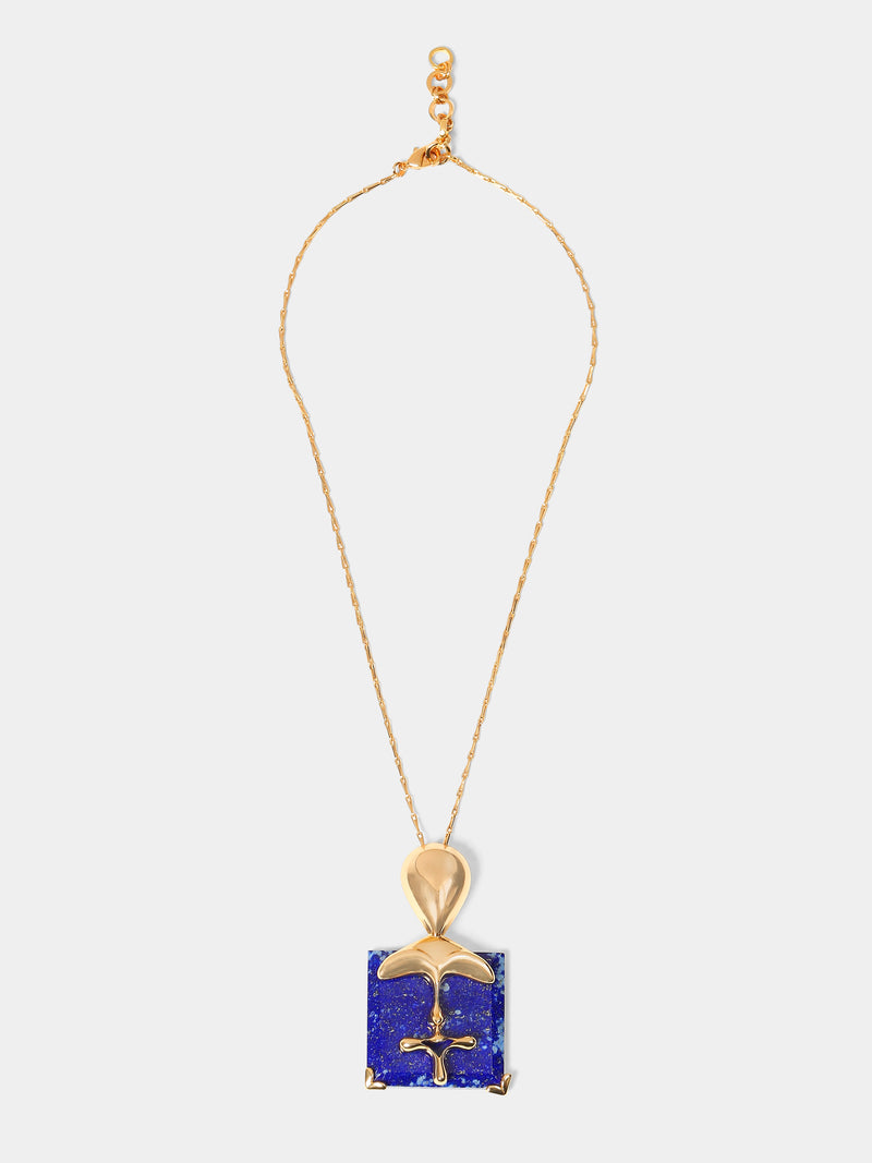 The XL Size Lapis Lazuli Sculpt Pendant