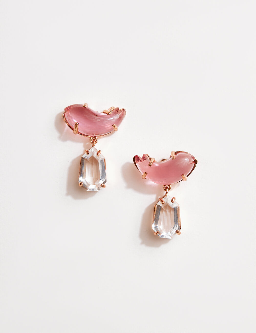 Blush Pink Leather Earrings | Mod Miss Jewelry