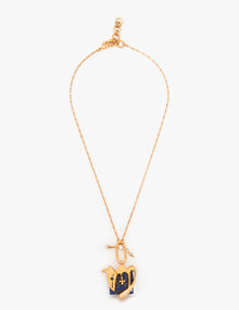 Virgo Zodiac Pendant Chain in 22kt Gold 