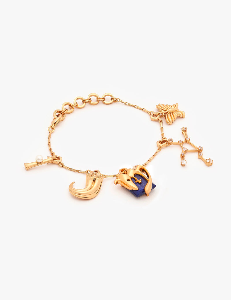 Virgo Zodiac Sign Charm Bracelet