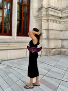 The Boss Swing Bag in Crimson Croc