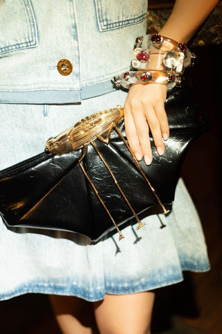 The Koko Runway Klutch in Cosmos Black