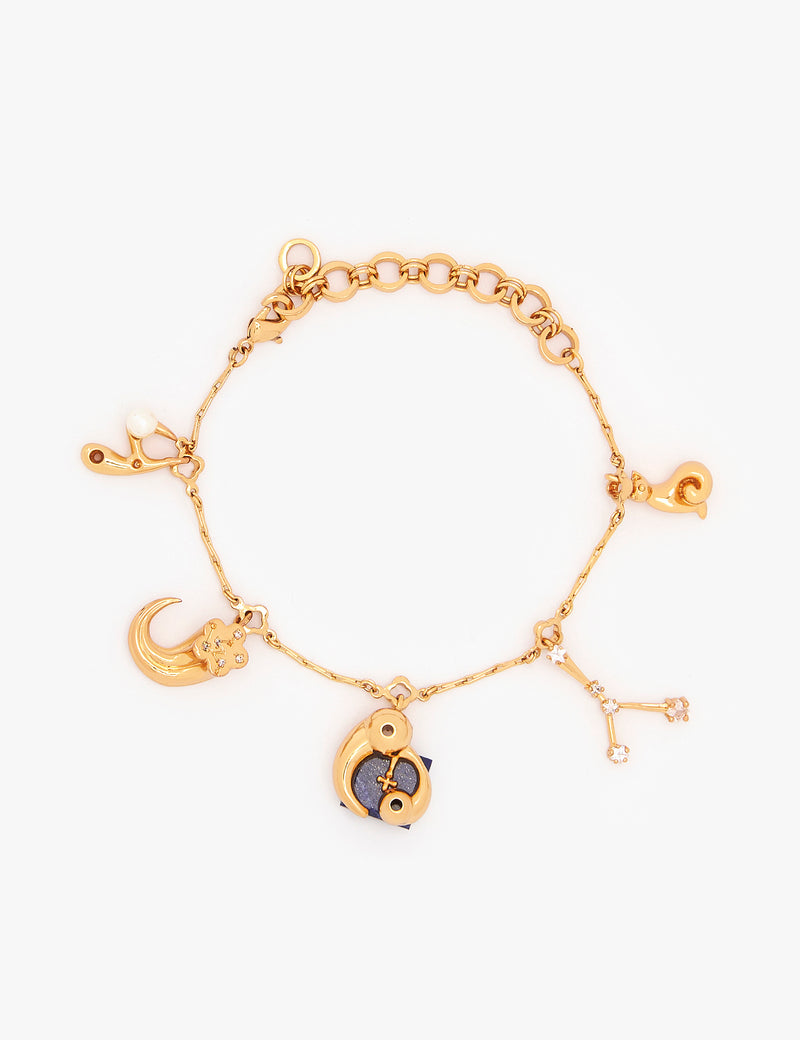 Zodiac Cancer Charm Bracelet for Women 