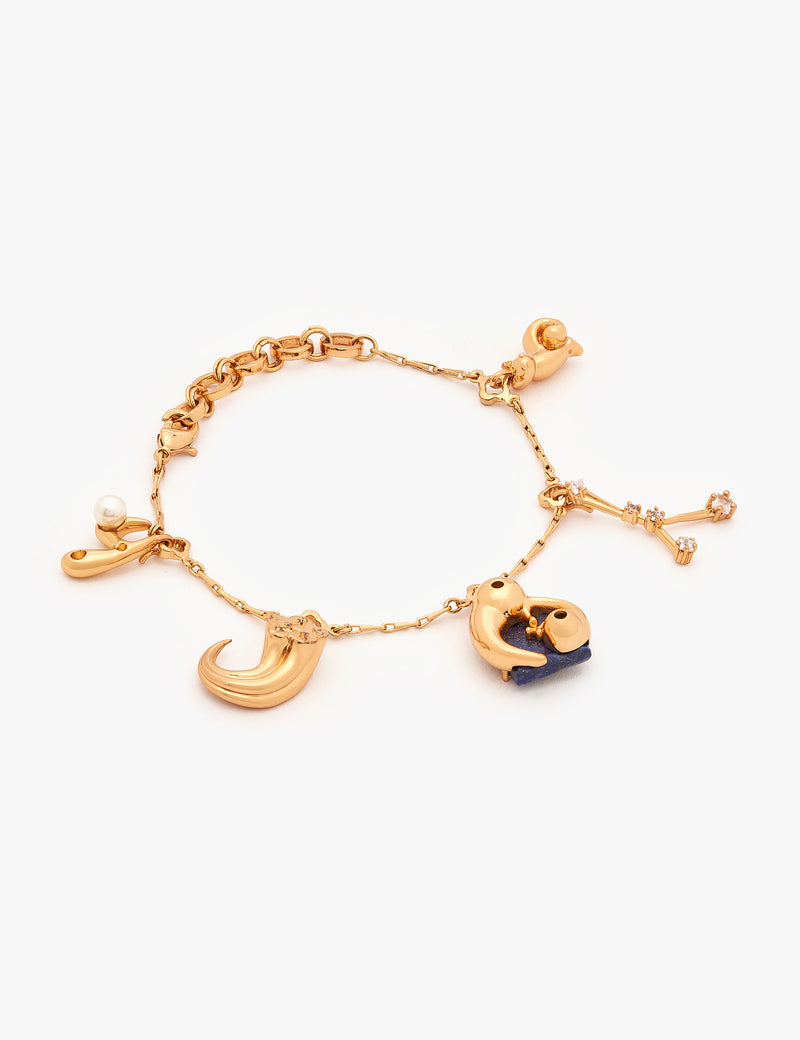 Zodiac Sign Cancer Charm Bracelet