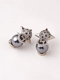 black earrings